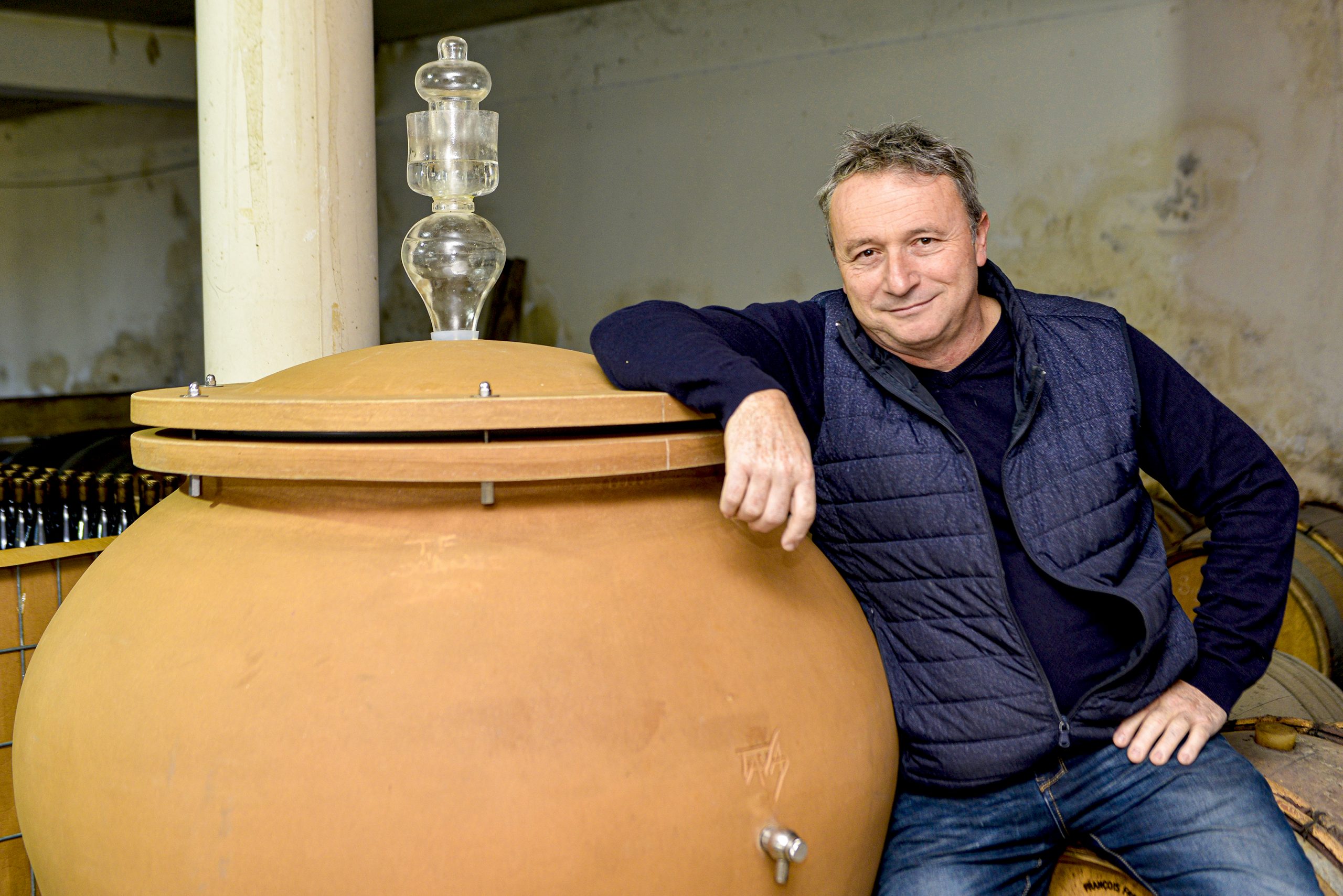 PIERRE VIGNE Pierre Jauffret Dans ses vignes en agriculture biologique et biodynamique